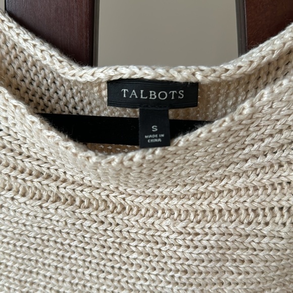 Talbots Cream Knit Top - Picture 2 of 2